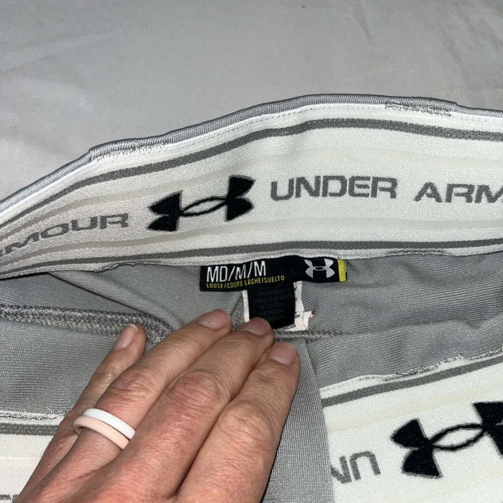 Men's Under Armour Loose Baseball Softball‎ Sports Pants Mens Sz Medium Gray